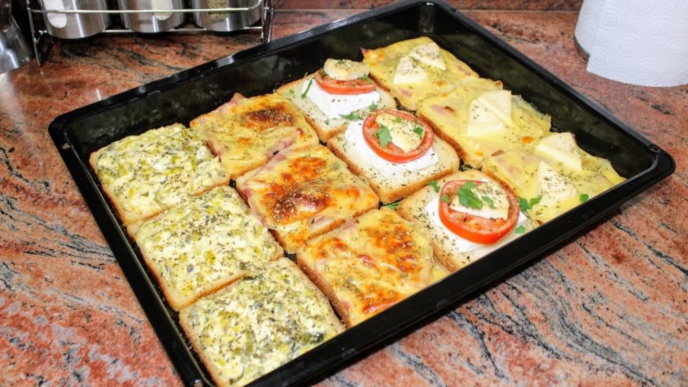 Бърза закуска с топли сандвичи 1 сандвичи