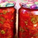 Чакам зимата с 20 буркана печени чушки с чесън, консервирани в буркани!