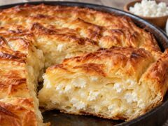 otryazano-parche-kavram-s-mnogo-sirene-mlechna-planka-i-zlatisti-zapecheni-kori